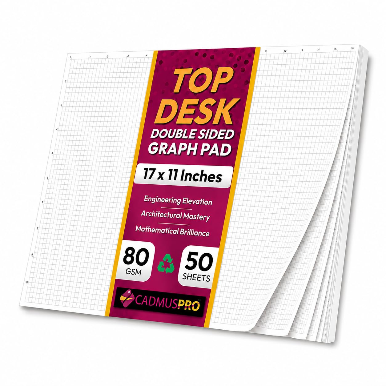 サラリーマンガレージ graphpaper フーデッドコート 1 Amazon.com : CADMUSPRO Large 17x11 Graph Paper Desk Pad, 50 Sheets