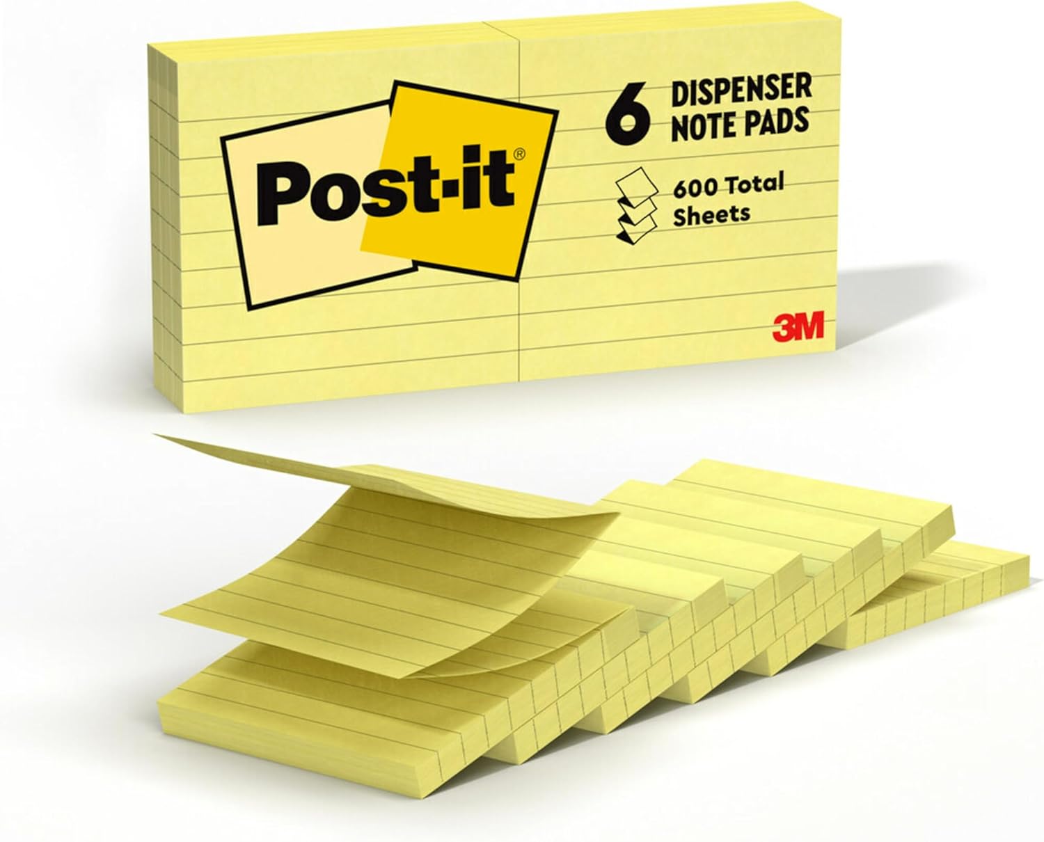 Amazon.com : Post-it Dispenser Pop-up Notes, 3x3 in, 6 Pads, Canary ...