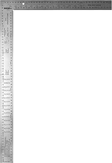 Johnson Level & Tool CS13 Metric Steel Framing Square, Easy Readability, Alloy Steel, Silver, 400mm x 600mm, 1 Square