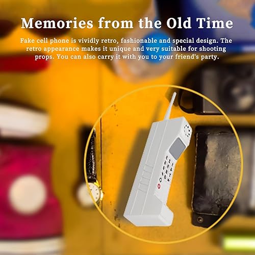 Miniatura 6 de Gugxiom Accesorio de teléfono de los años 90, adorno para teléfono celular, adorno retro de ladrillo para teléfono celular, modelo retro de teléfono