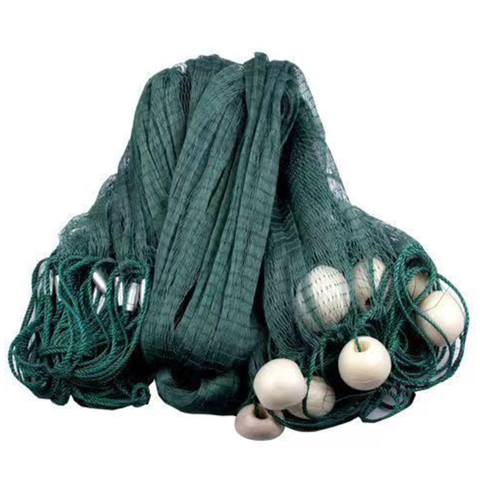 Stonenect Profi-Fischernetz 30m - 3-lagig Mit Posen Für Effektiven Fischfang