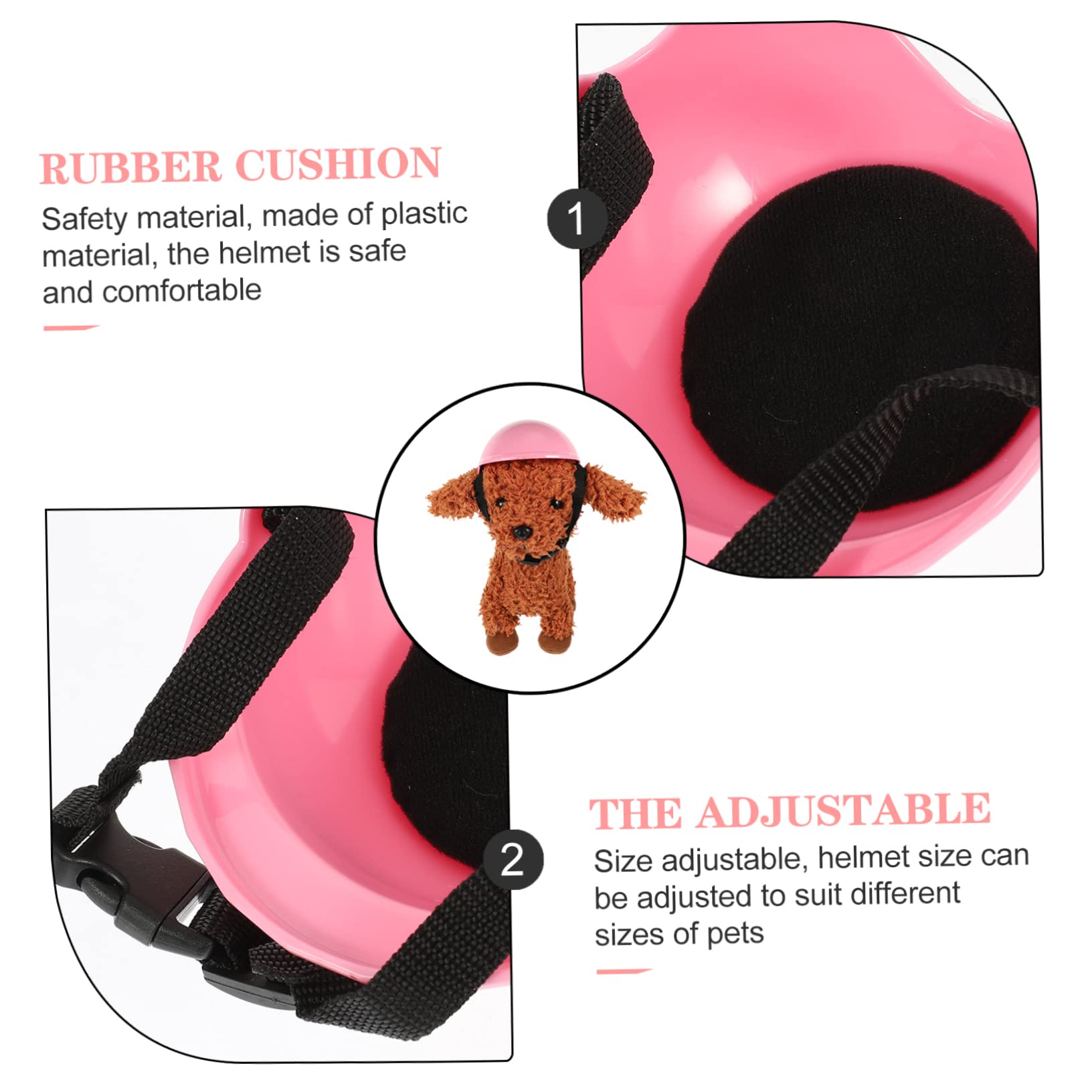 FRCOLOR 3piezas Sombrero De Seguridad para Perros y Gatos Casco Decorativo De Plástico Protección para Mascotas para Fiestas y Eventos
