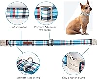 Vista 93 de Unique Style Paws - Collar rosa con hebilla de metal, duradero y lindo para perros pequeños a grandes