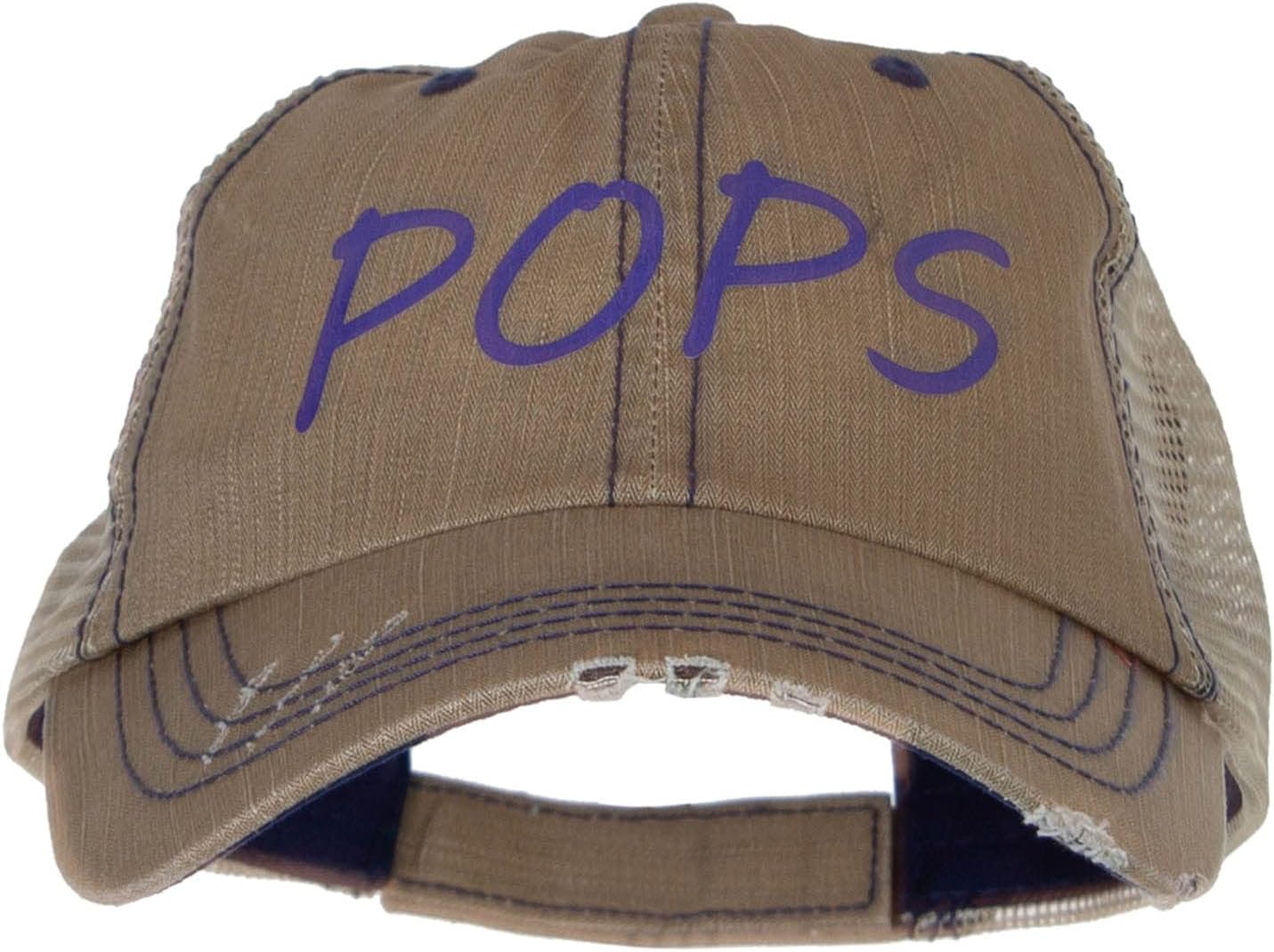 e4Hats.com Pops! Heat Transfer Low Profile Special Cotton Mesh Cap