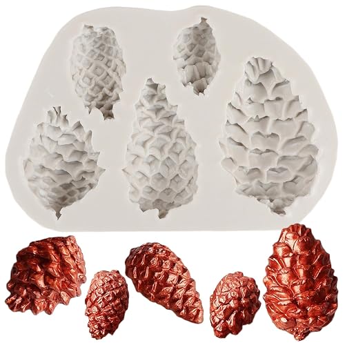 Pinecone Cake Fondant Mold Pine Cone Silicone Chocolate Candy Mold