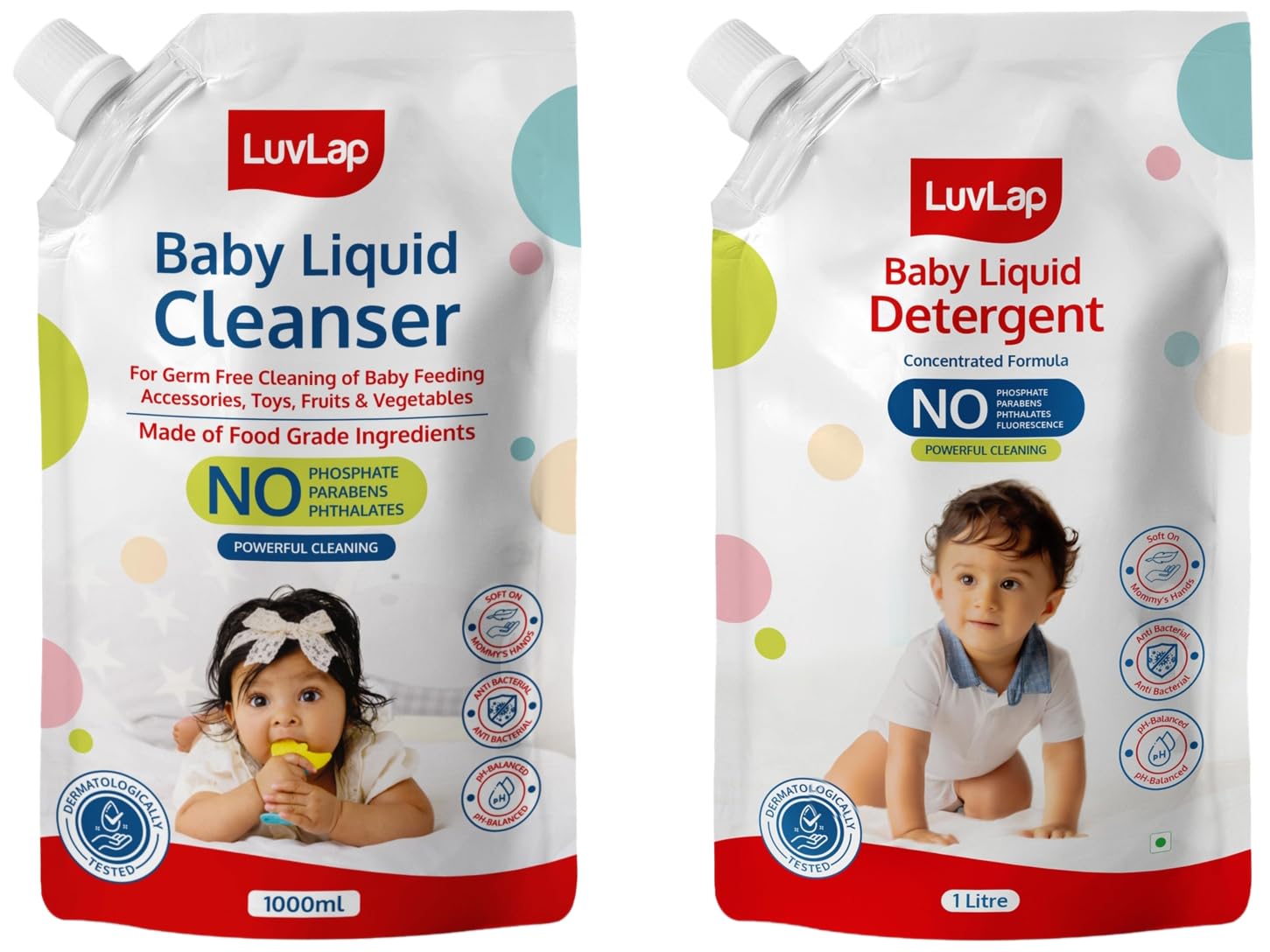 LuvLap Baby Liquid Cleanser Refill pack- 1000ml, For cleaning feeding bottle, cutlery, toys, fruits-image-47