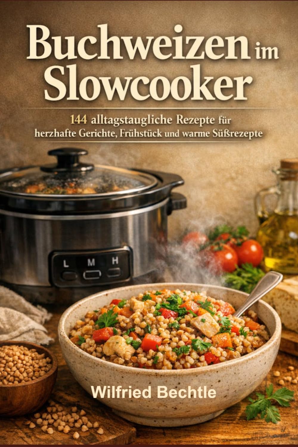 Buchweizen im Slowcooker: 144 alltagstaugliche Rezepte für herzhafte Gerichte, Frühstück und warme Süßrezepte (Gesund kochen und backen - Low Carb, kochen mit Slowcooker, Kochbücher mit Slowcooker.)