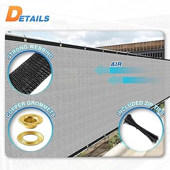 Amazon | TANG 4フィート x 20フィート プライバシーフェンス