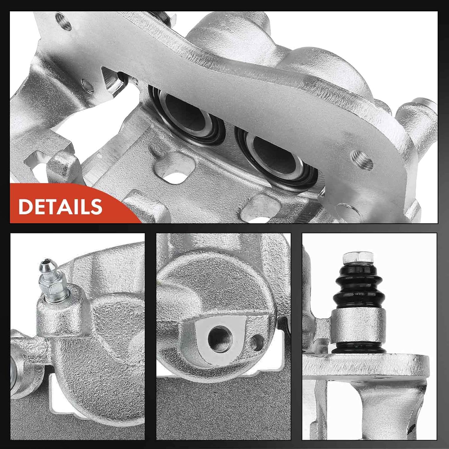 A-Premium Disc Brake Caliper Assembly with Bracket Compatible with Select Toyota Models - Previa 1991-1996, Fits the model with 4-Wheel ABS - Front Right Passenger Side
