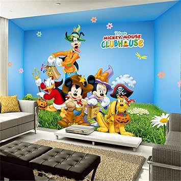 All Your Design Cartoon Theme PVC Vinyl Self Adhesive Kids Wallpaper(3x4 Feet, Design no. kids-wallpaper-pt06.)