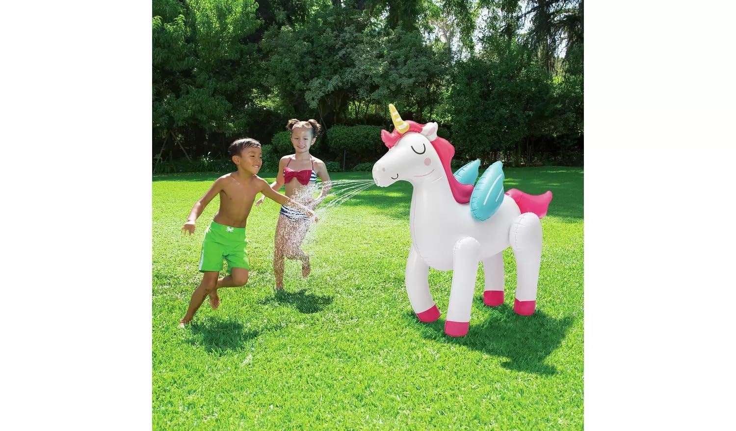Inflatable Unicorn Sprinkler Toy for Kids, Garden Water Sprayer, Outdoor Summer Water Play Toy, Unicorn Spray Toy for Children and Toddlers