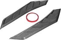 Vista 7 de Fydun Cubierta de capó de ventilación para capó, 2 unidades, fibra de carbono, goma delantera, ventilación universal para automóvil