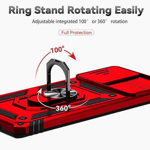 Miniatura 6 de Funda para Samsung Galaxy S20 Plus con cubierta para lente de cámara, protector de pantalla HD, resistente a caídas de grado militar, soporte