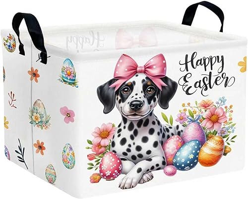 Miniatura 11 de Cestas de Pascua grandes para niños, cesta de Pascua personalizada, linda decoración de primavera para adolescentes y niños (huevo pequeño)