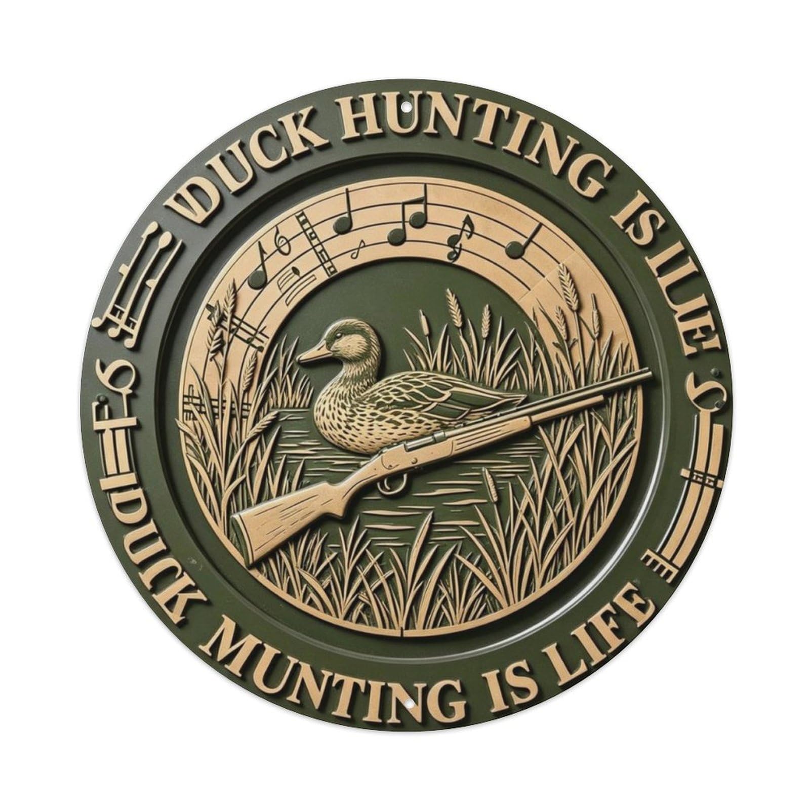 Duck Hunting Is Life Metal Tin Sign Plaque