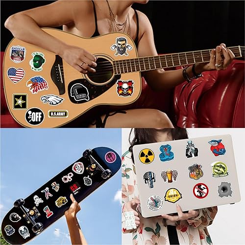 Miniatura 4 de Paquete de 100 calcomanías para casco duro, electricista y soldador, calcomanías mixtas de vinilo impermeables, divertidas calcomanías para casco de