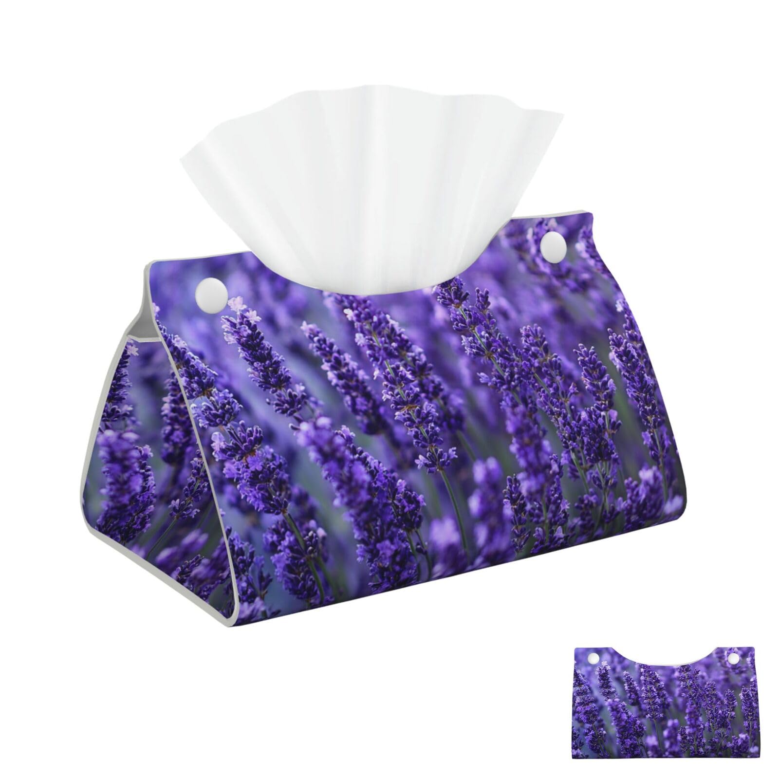 Lavender Tissue Box Cover Square Cube Boxes