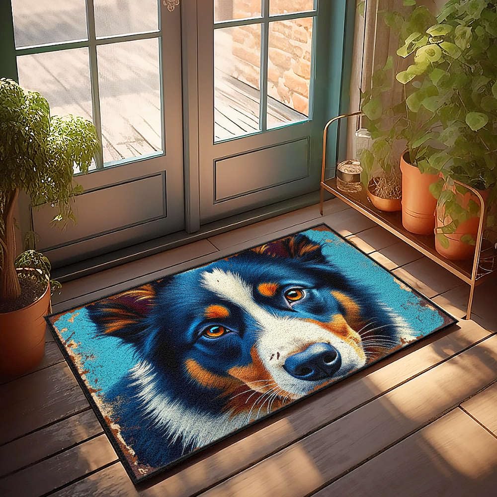 Paillasson Welcome-Ish chien coloré tapis entrée 50x80cm