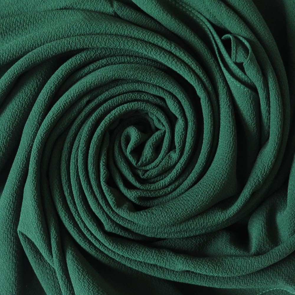 Non-see-through Bubble Crepe Chiffon Muslim Hijab Head Scarf Shawl Wrap Thick Lightweight - Image 2