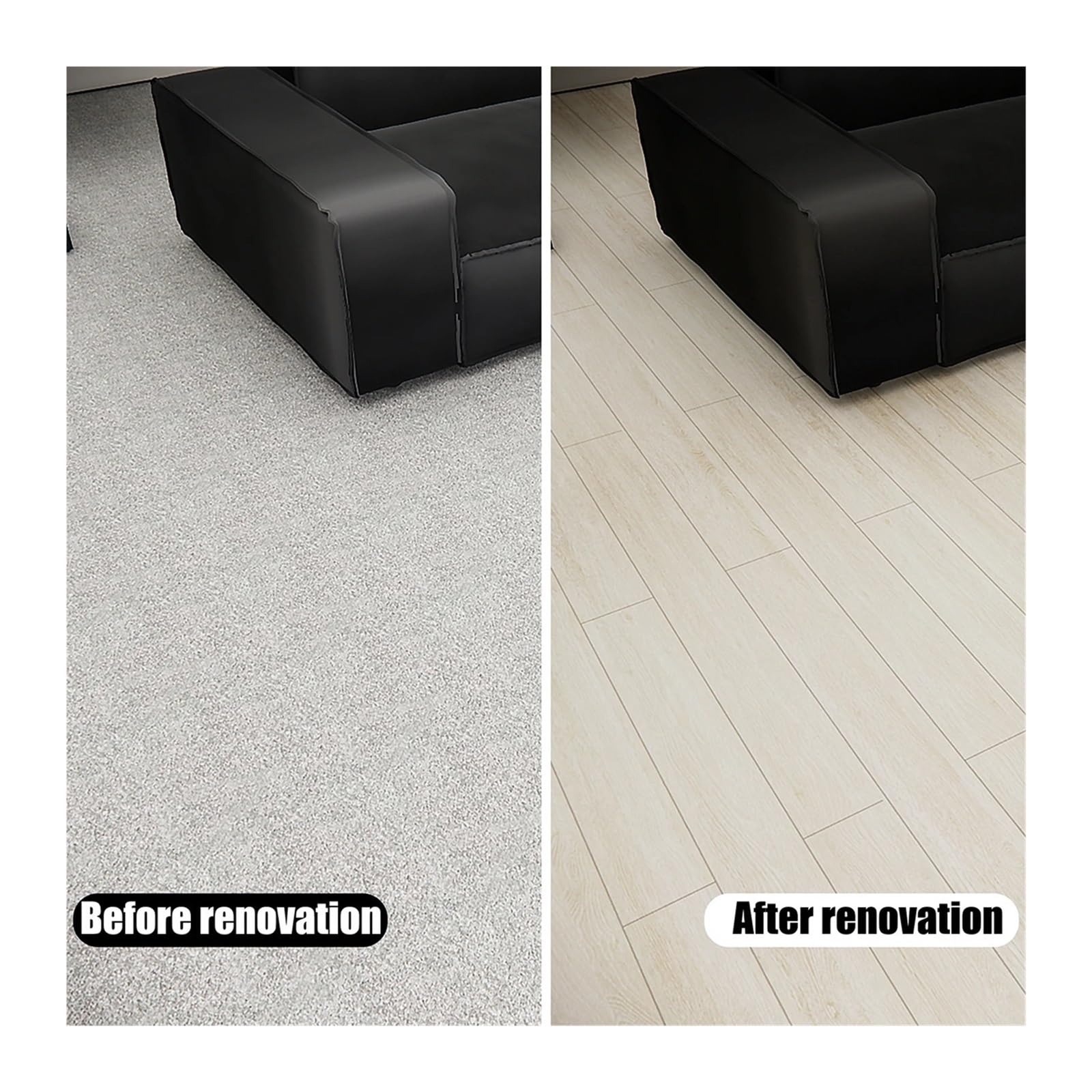 Piastrelle Adesive Pavimento Carta da parati impermeabile for pavimenti con venature del legno, autoadesiva