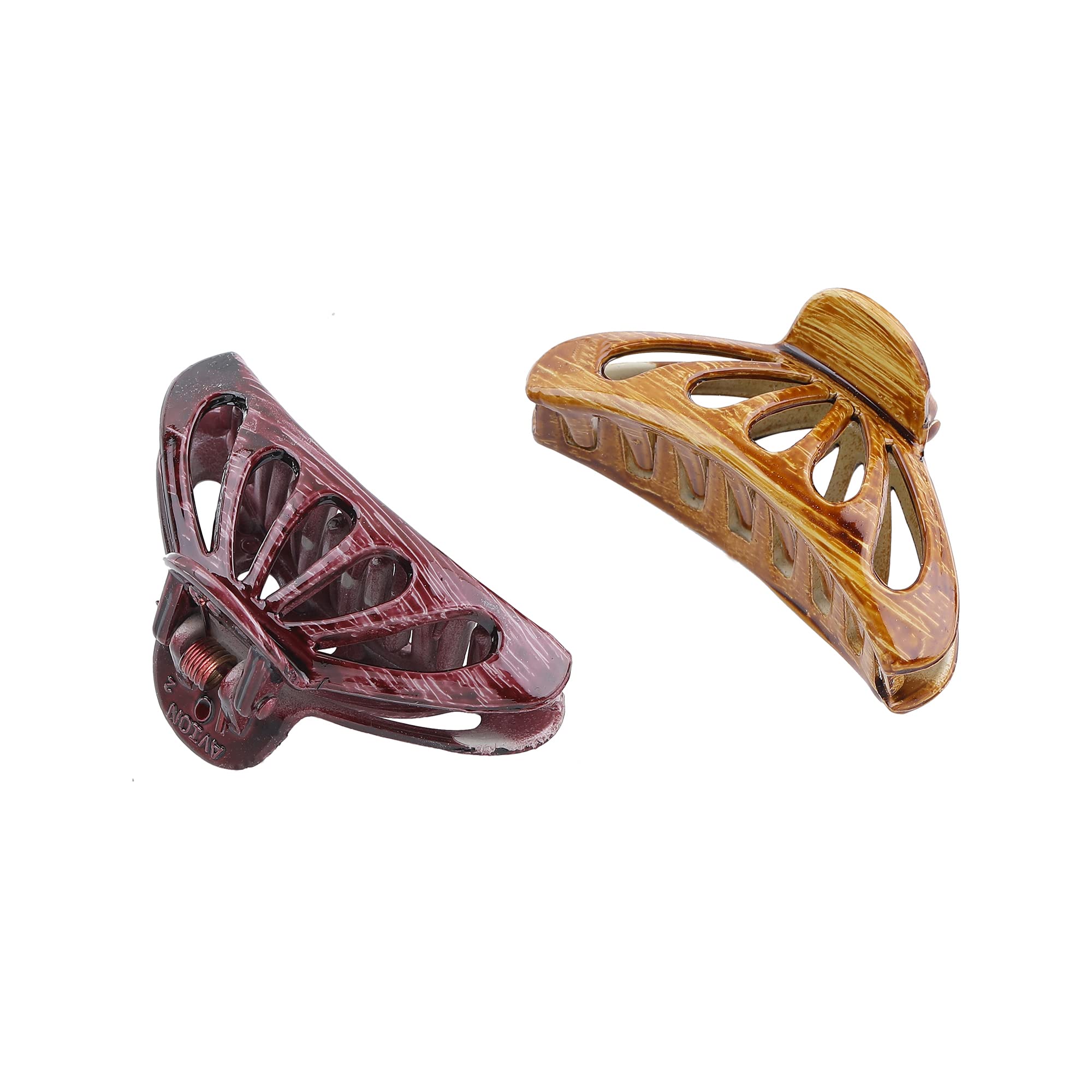 Pack of 2 Stylish Hair Claw Clips for Daily Use