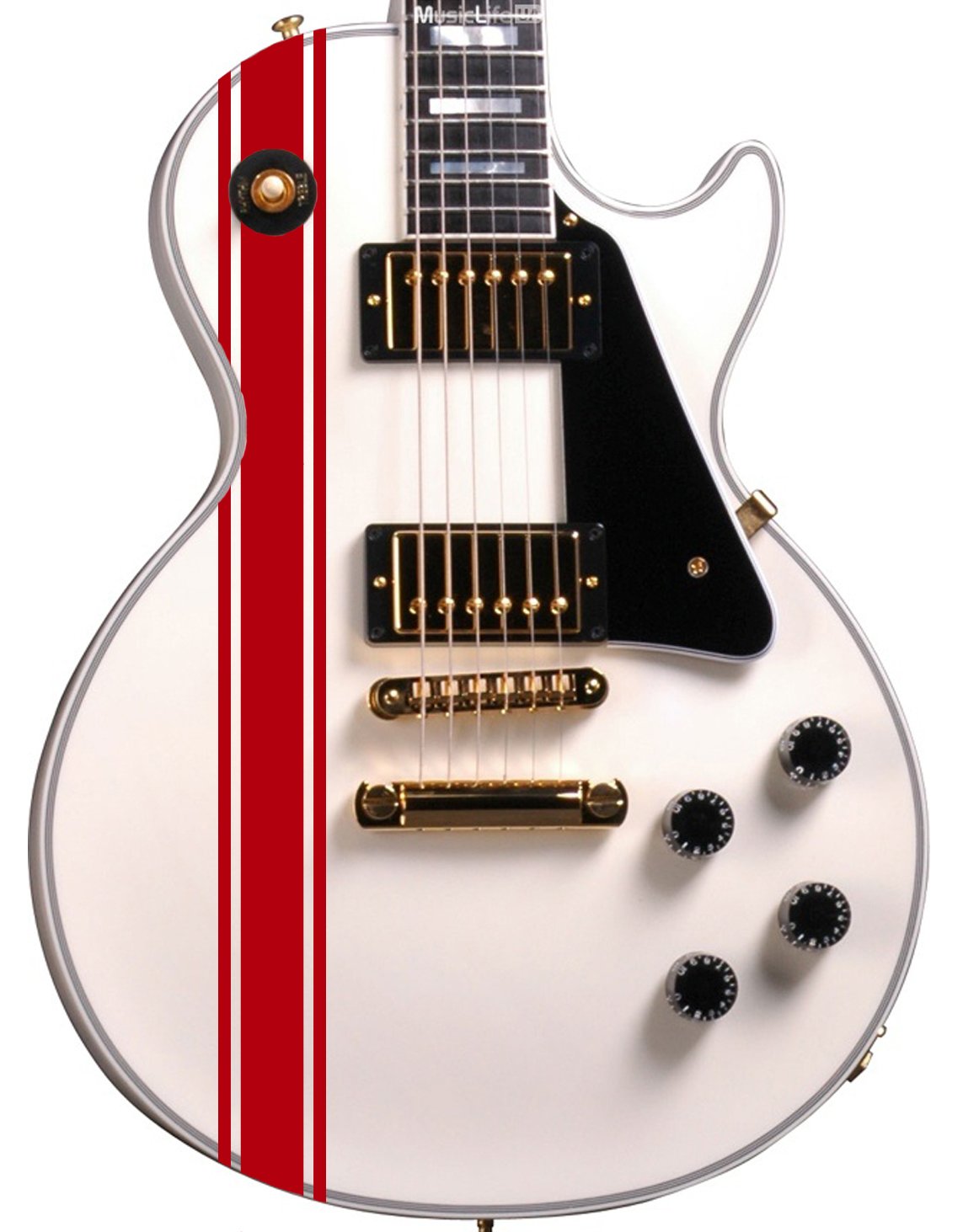 Adesivi Per Paletta Chitarra Gibson &ndash; 2 Pezzi, Decalcomanie Personalizzate A Trasferimento D'Acqua, Adatti Per Chitarra Elettrica
