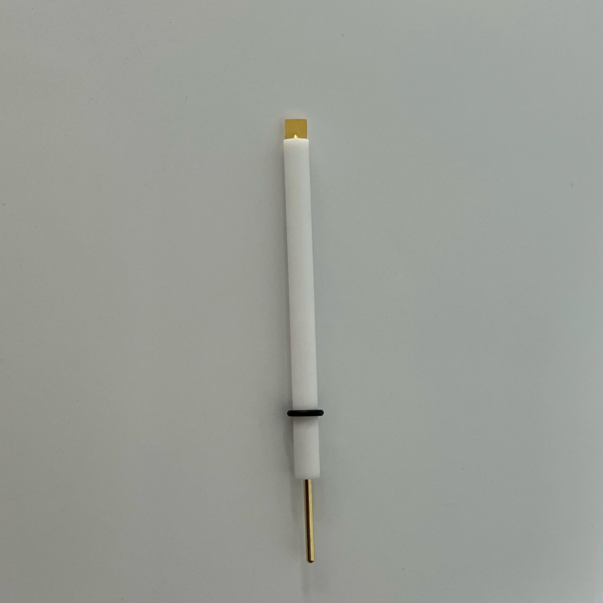 Contre-électrode en or pur à 99,99% for l'électrochimie – Tailles personnalisables avec tige en PTFE durable(5x5x0.2mm)