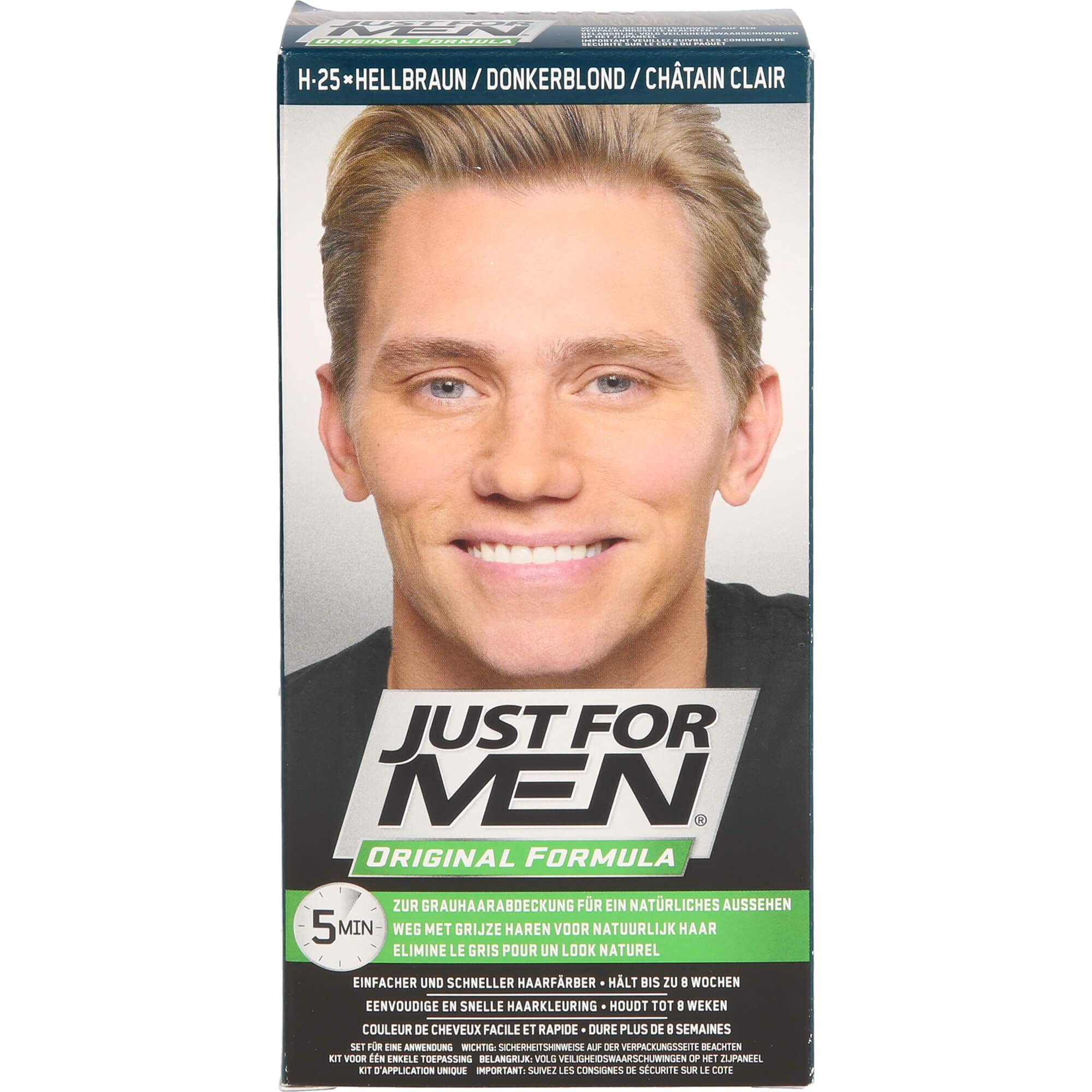 Just for men Original Formula Dark Brown Black Hair Dye, Restores Original Colour for a Natural Look H45 — view 2