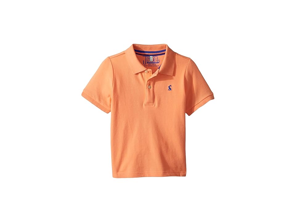 

Joules Kids Pique Polo Shirt (Toddler/Little Kids/Big Kids) (Washed Orange) Boy's Clothing