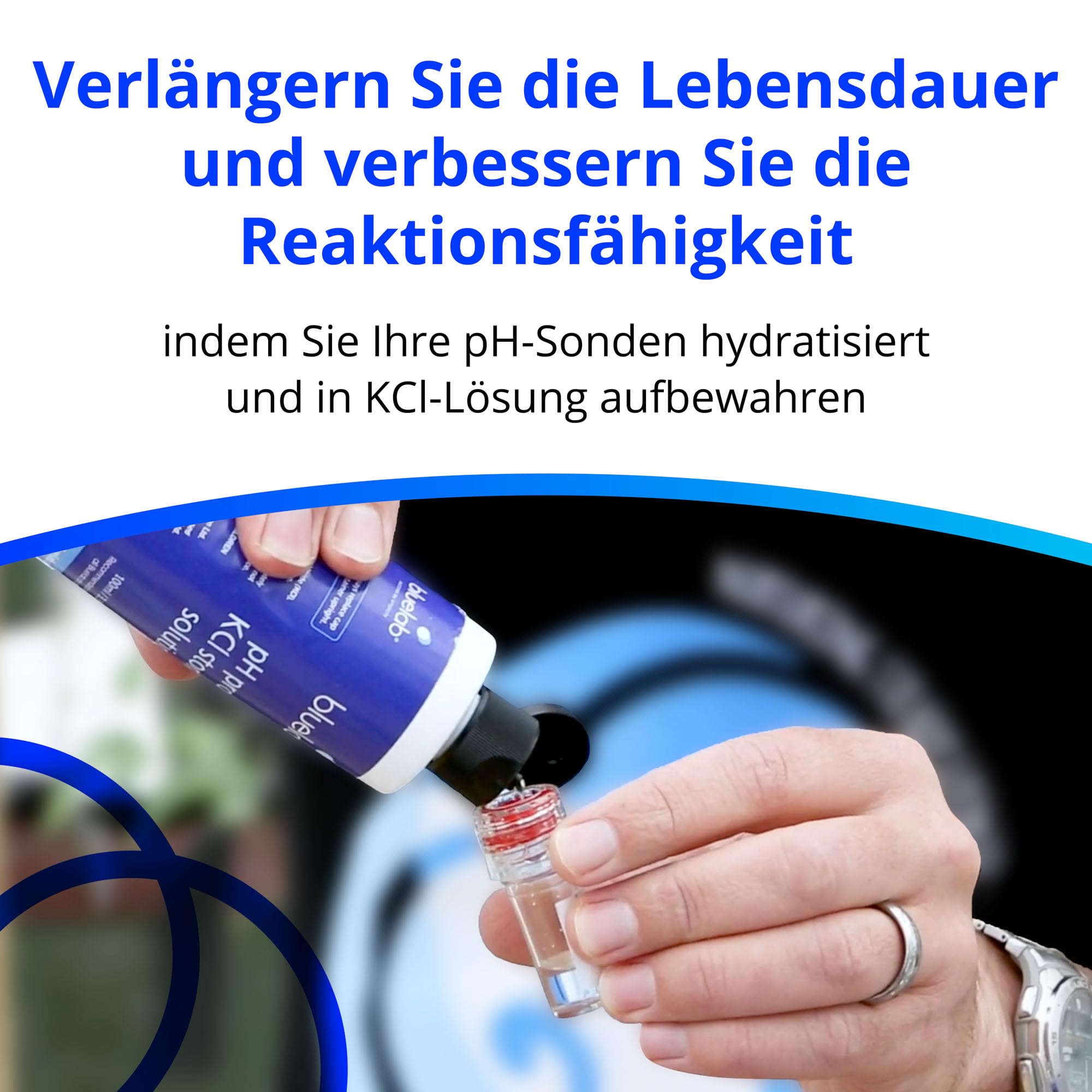 Bluelab CAREKITPHCON Probe Care Kit - pH und Leitfähigkeit (EC, TDS); Meter Reiniger Set mit Aufbewahrung & Kalibrierlösung zu Pflegen Ihre Bluelab Sonden & Stifte für Genau Garten Wasser Mess Geräte