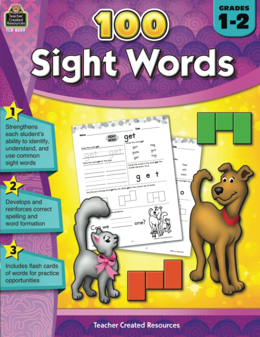 100 Sight Words, Grades 1-2 from Teacher Created Resources