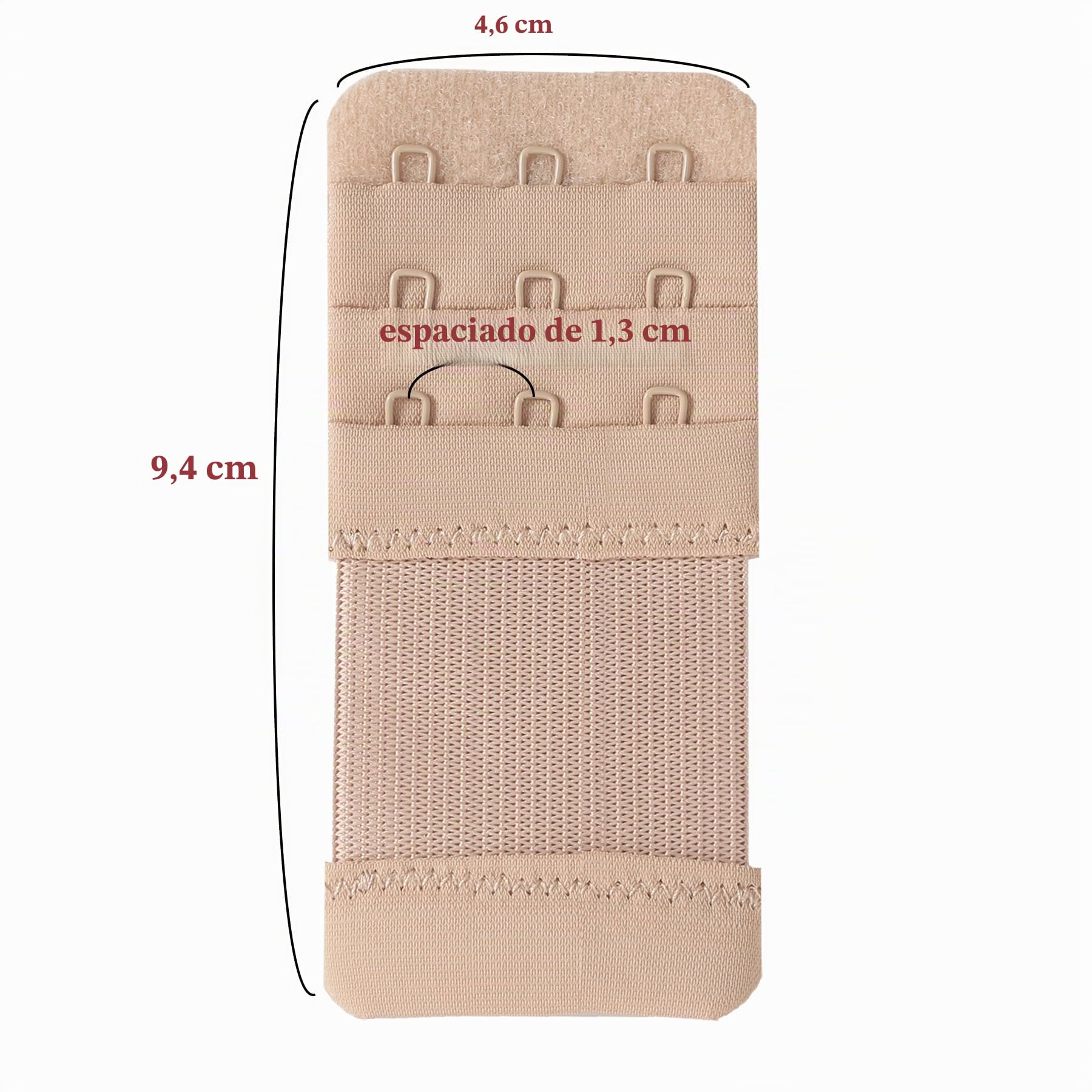 SAMGU Extensor Sujetador 2 ganchos / 3 ganchos / 4 ganchos / 5 ganchos, Extensión de sujetador Elástico Bra Extenders
