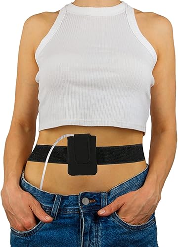 Cinturón de presión de insulina compatible con tSlimt Slim X2 estuche ajustable para bomba diabética cinturones de bomba de insulina diabética