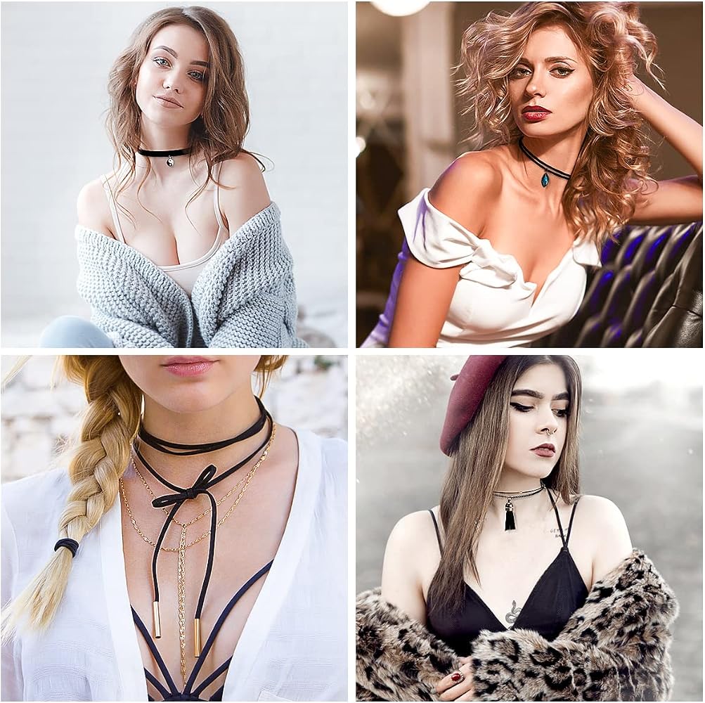20 Stili Choker in Velluto Adatte per Donne e Ragazze Collane Girocollo Nere per Varie Occasioni come Vita Quotidiana e Collane a Girocollo per Donna Ha uno Stile Punk 20 Stili Choker in Velluto Adatte per Donne e Ragazze Collane Girocollo Nere per Varie Occasioni come Vita Quotidiana e Collane a Girocollo per Donna Ha uno Stile Punk