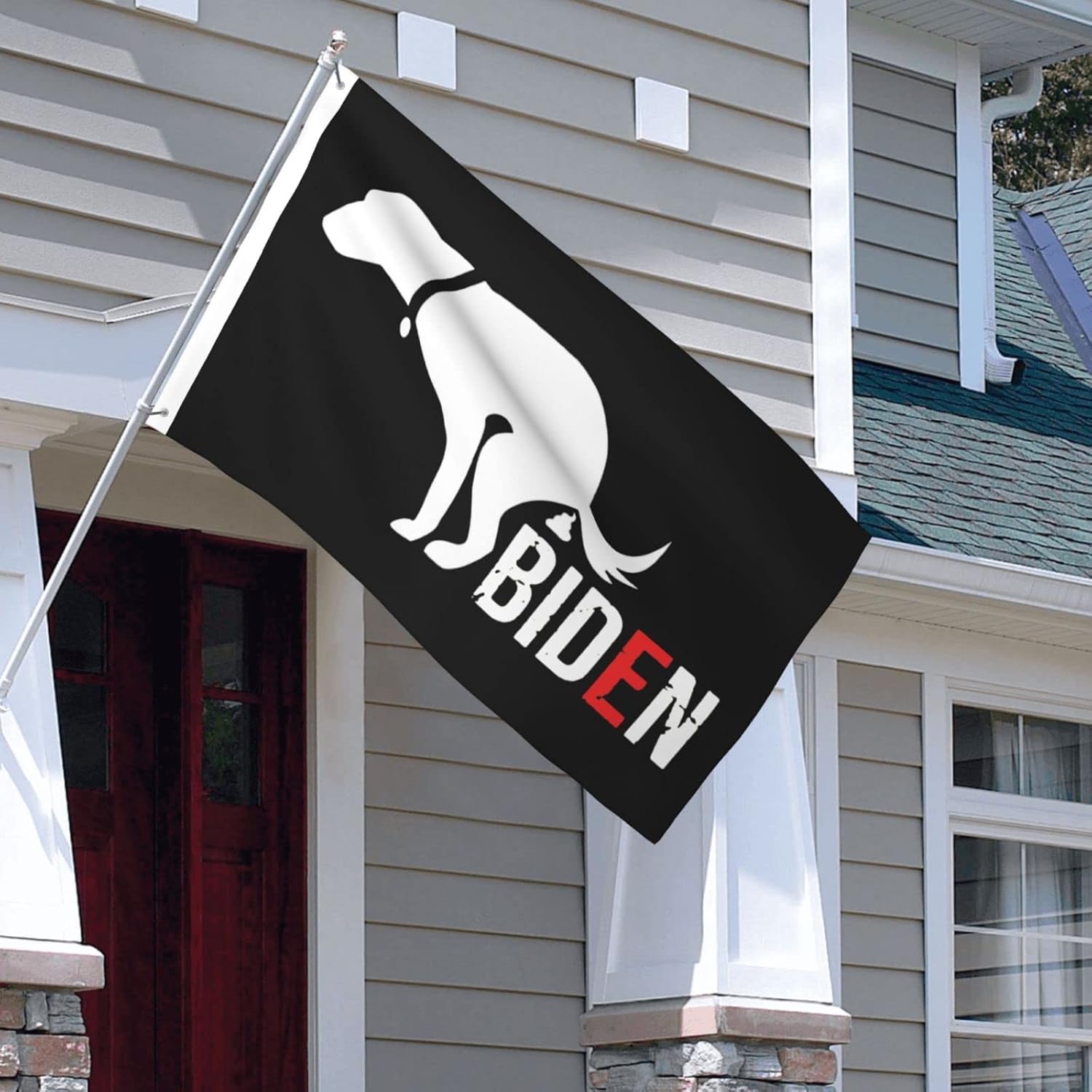 Even My Dog Hates Biden Funny Anti Joe Biden Fuck Biden Flag 3X5 Ft Double Sided Polyester Banner Vivid Color and Fade Resistant for Outdoor Yard Lawn2