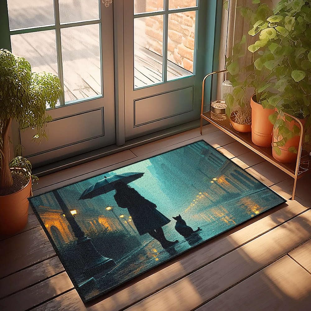 Tapis d'extérieur amusant grand format 65 x 90 cm paillasson antidérapant