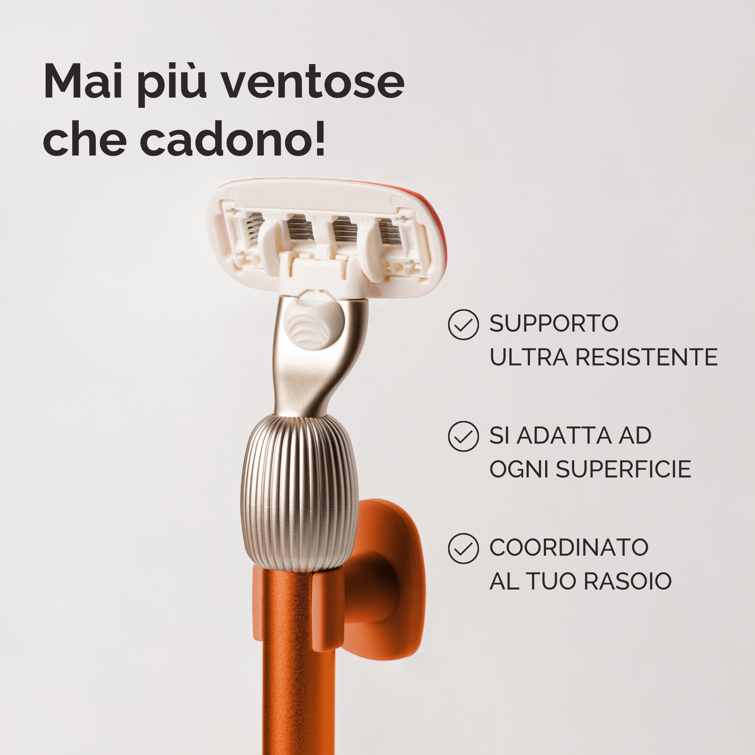 Fler Smooth Skin Set - Rasoio Donna con Supporto e 2 Lamette di Ricambio, Rasoi Unisex, Set con Mousse per la Depilazione e Crema Corpo Lenitiva, Lametta con Aloe Vera (Arancio Sicily, Crema 200ml)