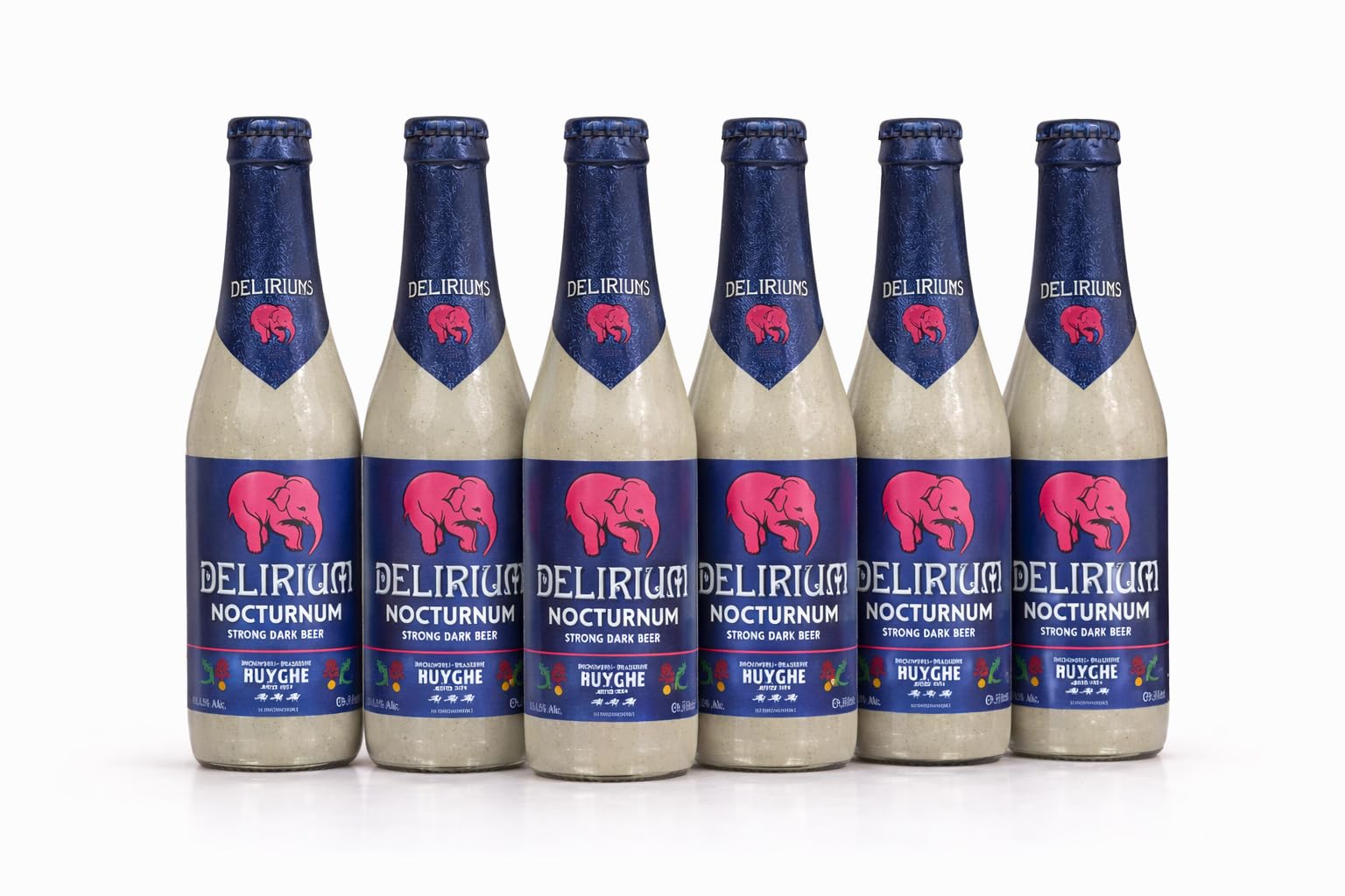 Delirium Nocturnum Belgisches Starkbier 8,5% – Dunkles Strong Dark Ale 6×0,33l Flaschen | Brouwerij Huyghe Premium Craft Beer mit Karamell-, Schokoladen- & Gewürznoten | Intensives Gourmet Bier