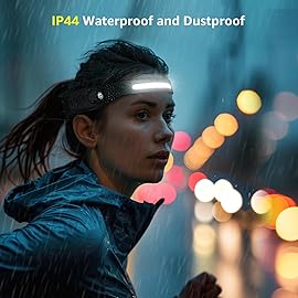 Lepro LED Headlamp Rechargeable - Super Bright Motion Sensor Head lamp with 1200 mAh Battery, 230COB Wide Beam & Adjustable Spotlight, IP44 Waterproof Headlight for Camping, Hiking, Running, 2 Pack