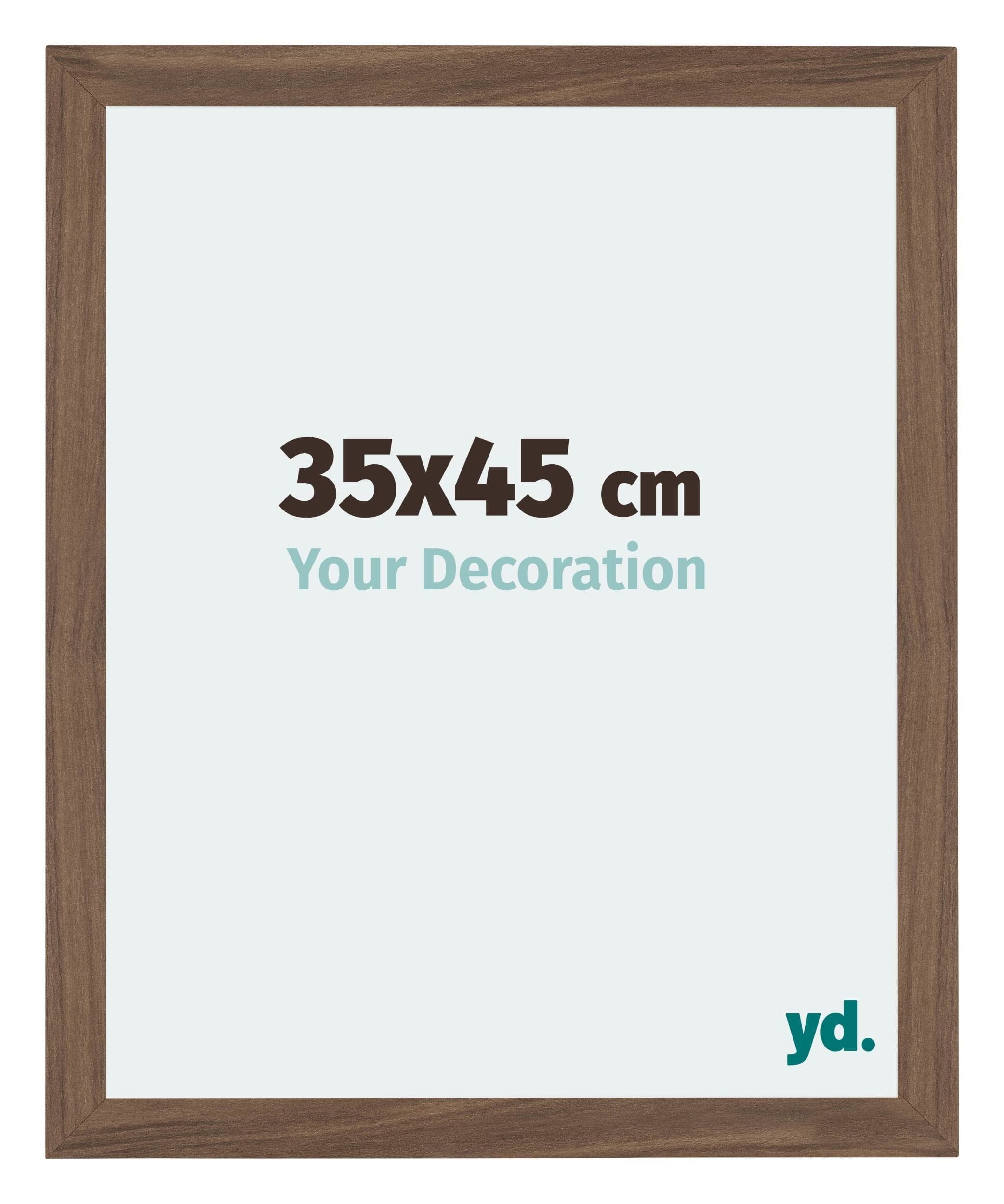 Your Decoration - Picture Frame 35x45 cm - Walnut Dark - Decorative Wall Frame in MDF with Antireflection - Frame 35x45 - Mura โ image 1