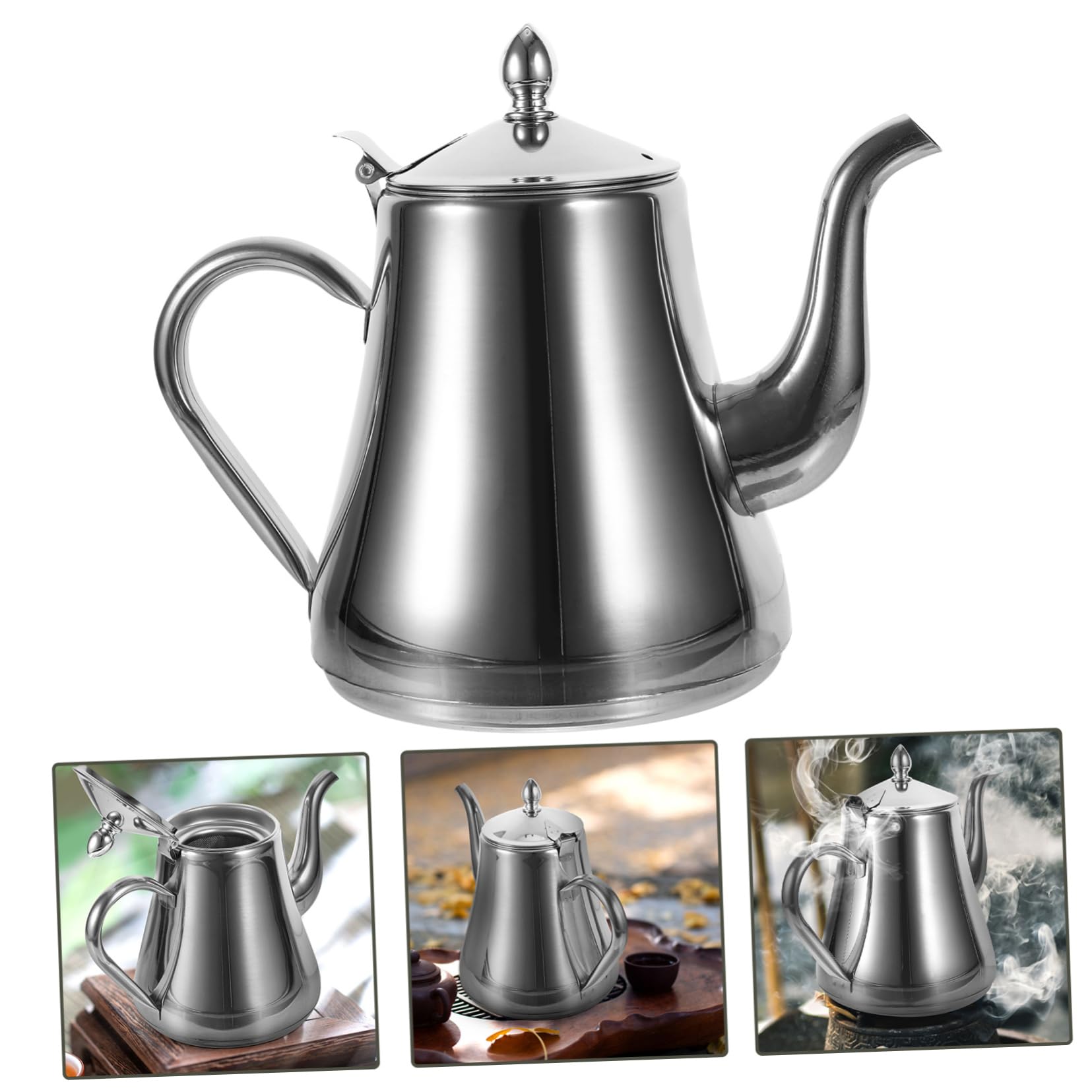 Tetera De Acero Inoxidable Infusor Interior Tetera Hogar y Cocina Para Preparar Infusiones De Té