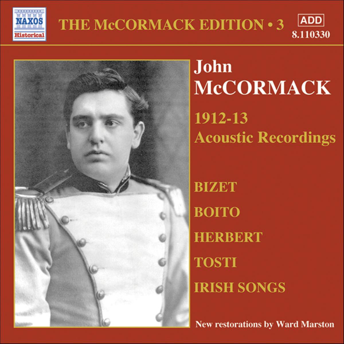 MCCORMACK, John: McCormack Edtion, Vol. 3:The Acoustic Recordings