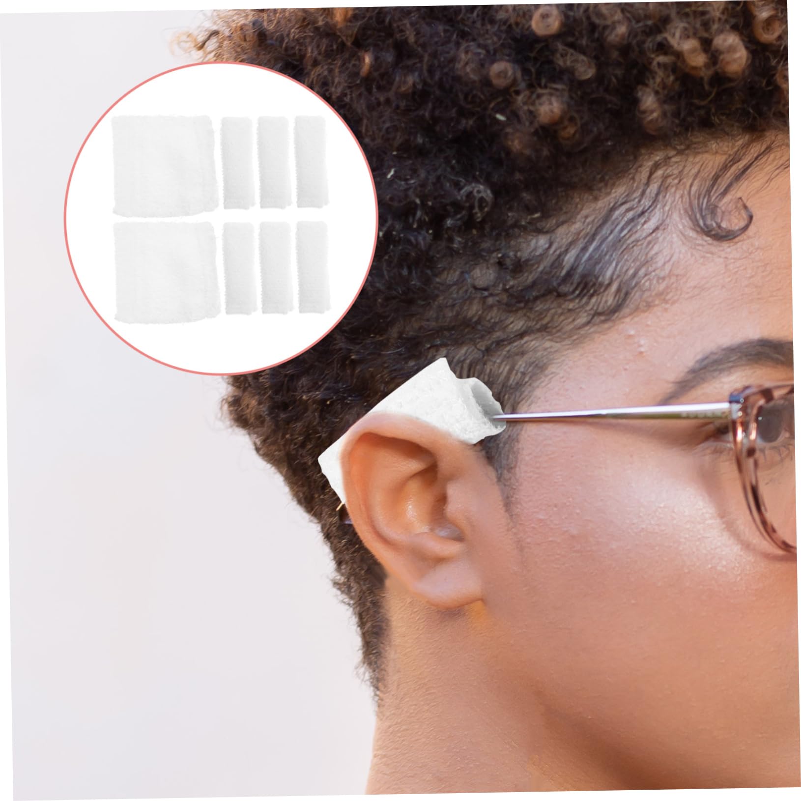 5 Set Per Occhiali Cuscinetti Auricolari Per Per Il Viso Occhiali Da Sole Protezione Per Le Orecchie Occhiali Da Sole Cuscinetti 8 pezzi * 5