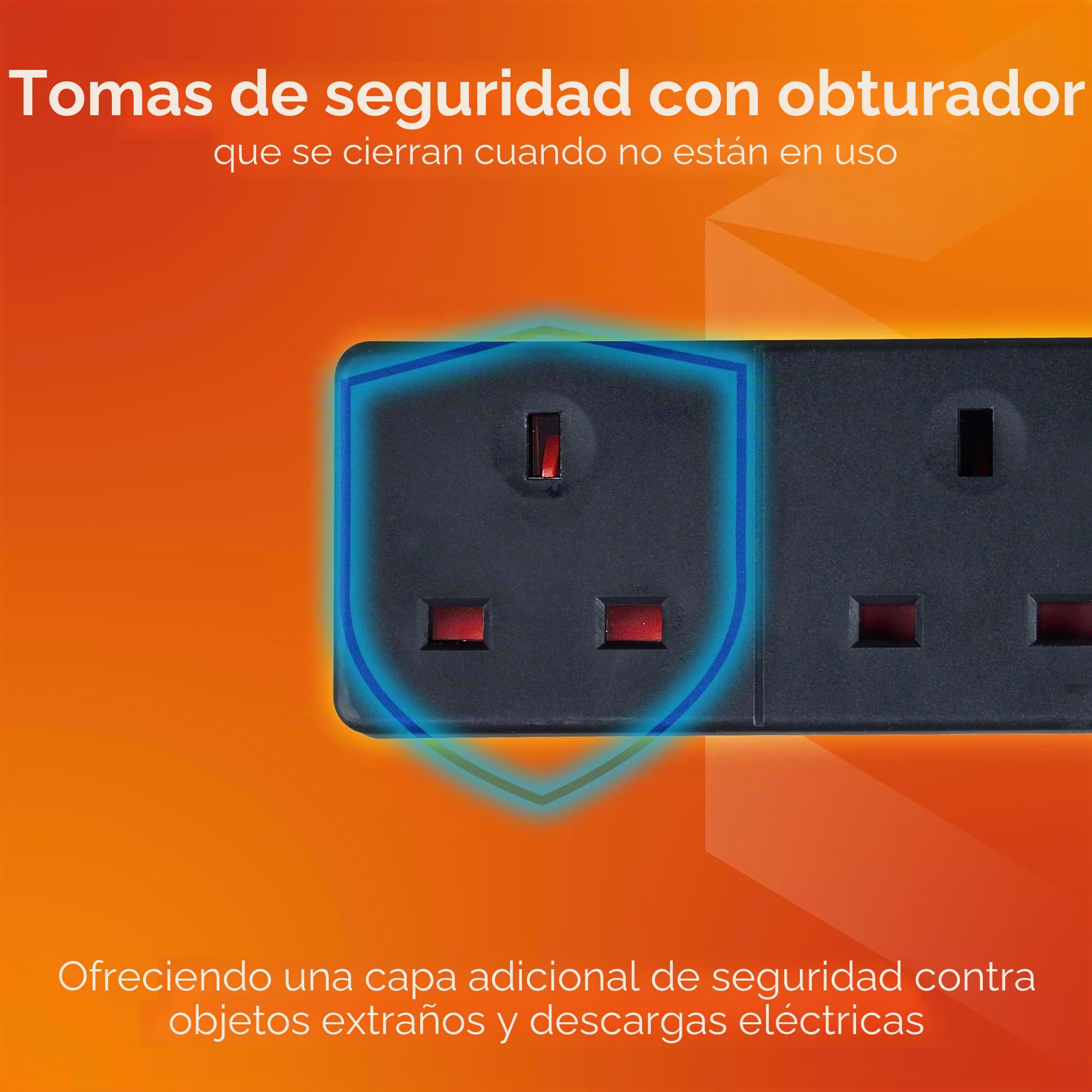 Masterplug WBXBFG10B-MP - Caja Resistente A La Intemperie Con 4 Socket 10M Extension Lead, Gris Oscuro