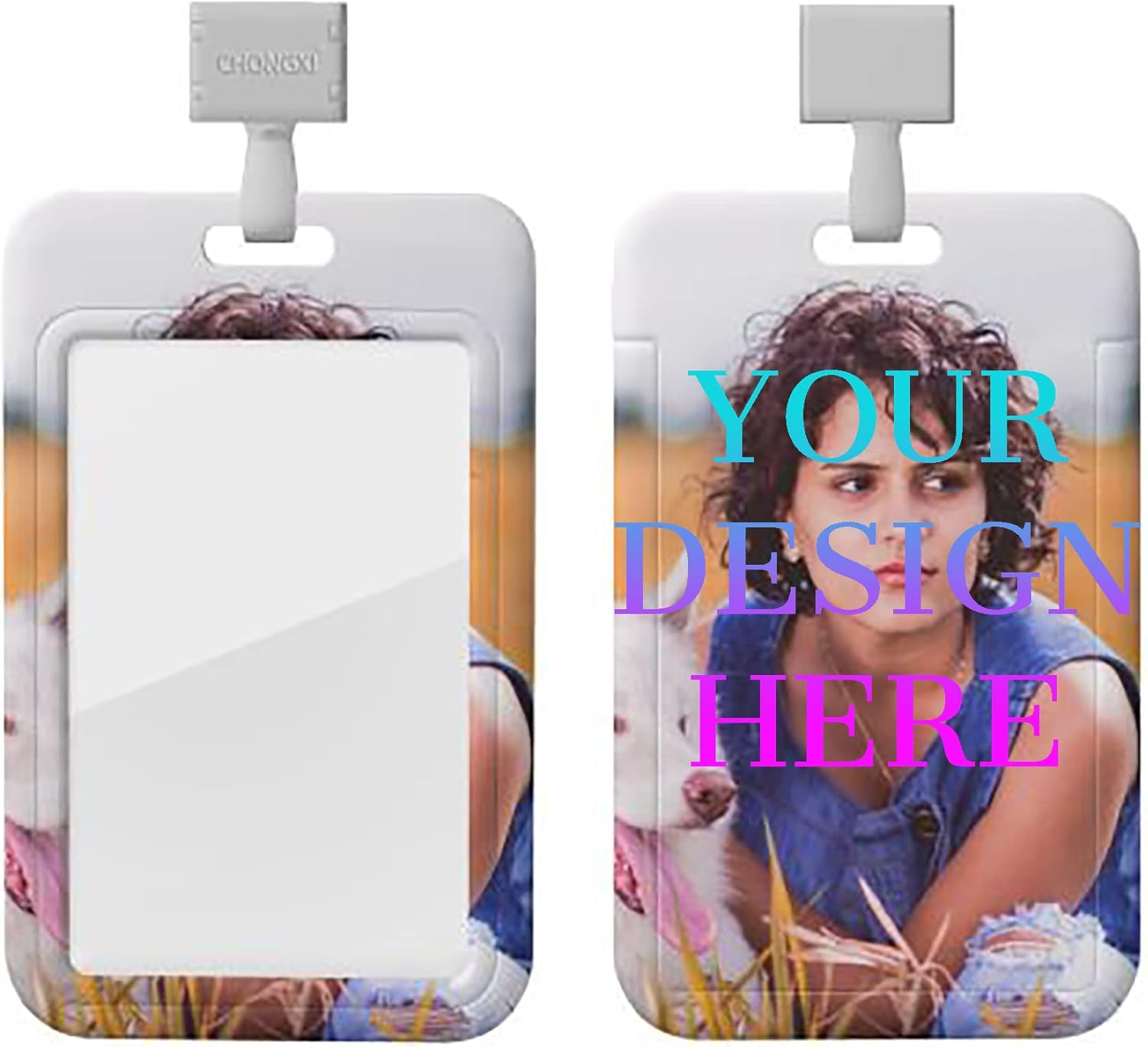 Custom Badge Reel, Personalized Id Badge Holder with