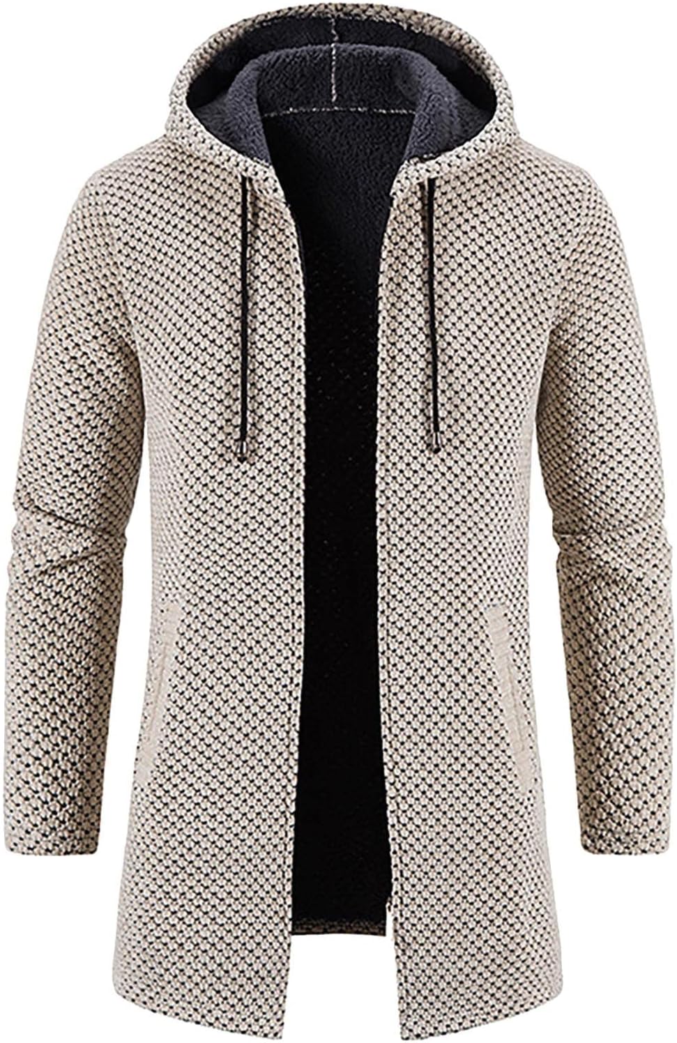 Ymosrh Mens Sweater Winter Men's Cashmere Thickened Medium and Long Sweaters Knitwear Men Holiday Sweater