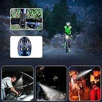 Vista 7 de Mini linterna recargable de 2550 lúmenes con carga USB C, pequeñas linternas de alto lúmenes, 5 modos, luz de bolsillo con clip, linterna magnética