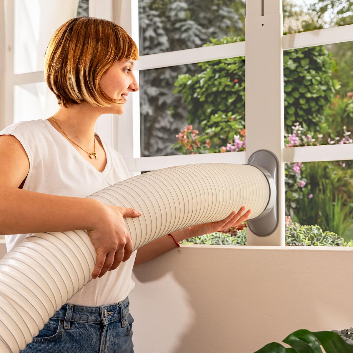 Cecotec Condizionatore Portatile Pompa di Calore ForceClima 14800 Nux Heating. 14000 BTU, Telecomando, Display LED, 5 Modalità, 3 Velocità, Timer, Copertura 30-35m², Benessere Tutta la Casa