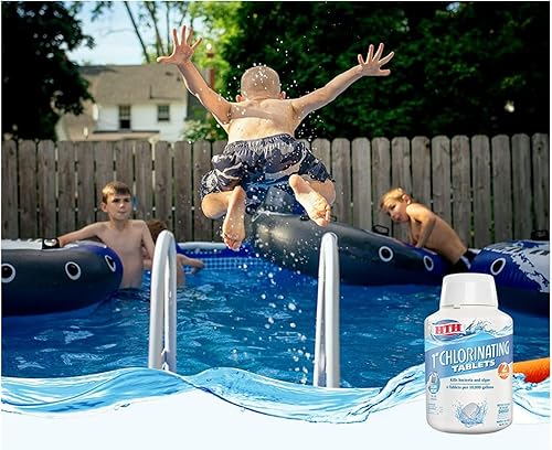 Miniatura 2 de HTH 42007 - Tabletas de cloro para piscina, de 1 pulgada, 2.2 kg, Nuevo empaque