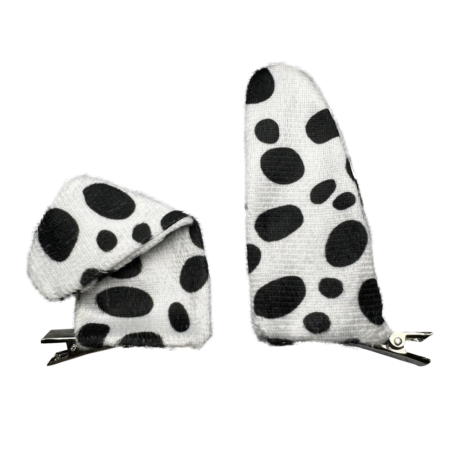 Deufelix Dalmatian Ears Hair Clips Animal Costume Headwear for Halloween Puppy Dog Dress Up Costume Accessories